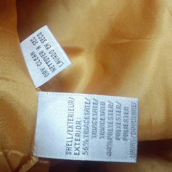 VTG Jones New York wool yellow Dress blazer jacket Sz 14 p ** Double Breasted - Picture 6 of 9